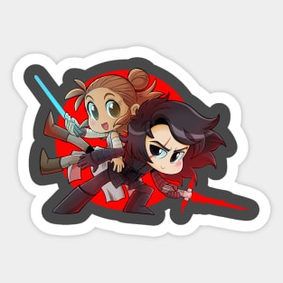 Space Sweethearts - Battle Balance - Chibi Cuties Sticker